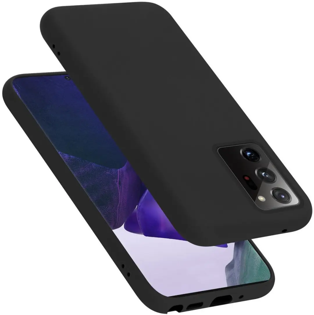 Cadorabo Hoesje geschikt voor Samsung Galaxy NOTE 20 ULTRA in LIQUID ZWART