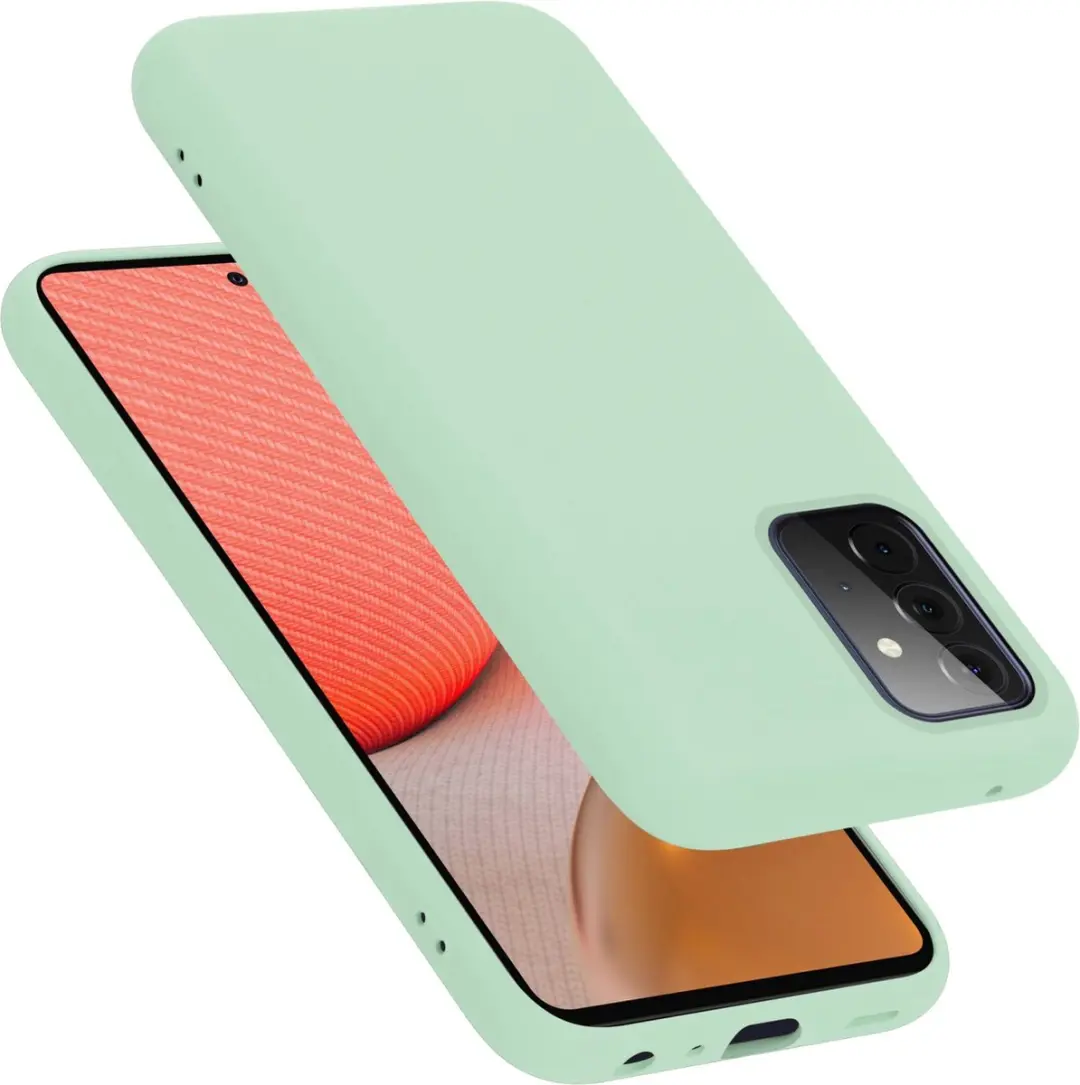Cadorabo Hoesje geschikt voor Samsung Galaxy A72 4G / 5G in LIQUID LICHT GROEN
