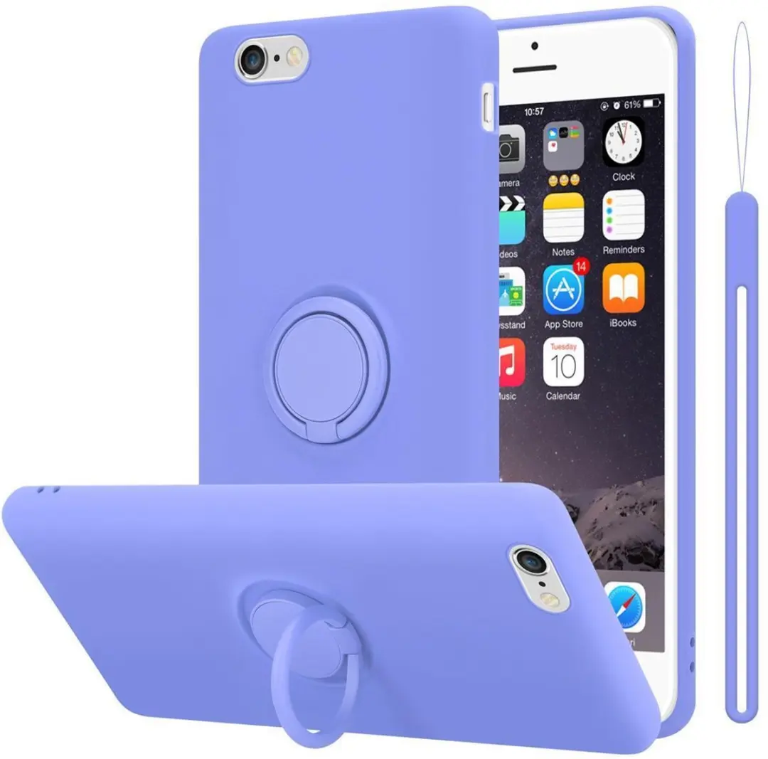 Cadorabo Hoesje geschikt voor Apple iPhone 6 / 6S in LIQUID LICHT PAARS