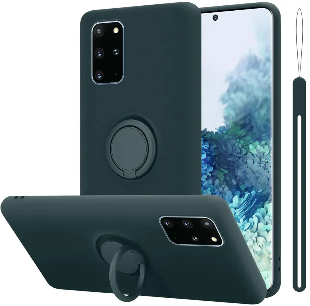 Cadorabo Hoesje geschikt voor Samsung Galaxy S20 PLUS in LIQUID GROEN