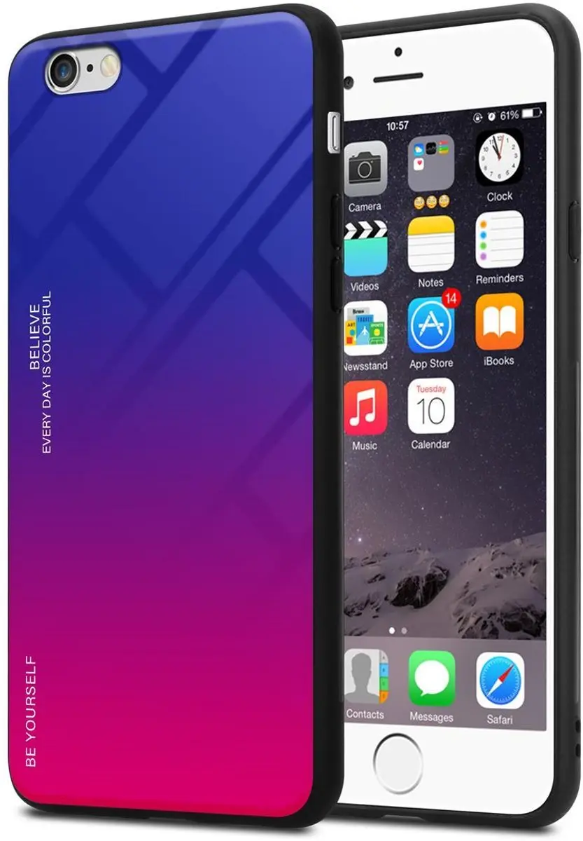 Cadorabo Hoesje geschikt voor Apple iPhone 6 / 6S in PAARS