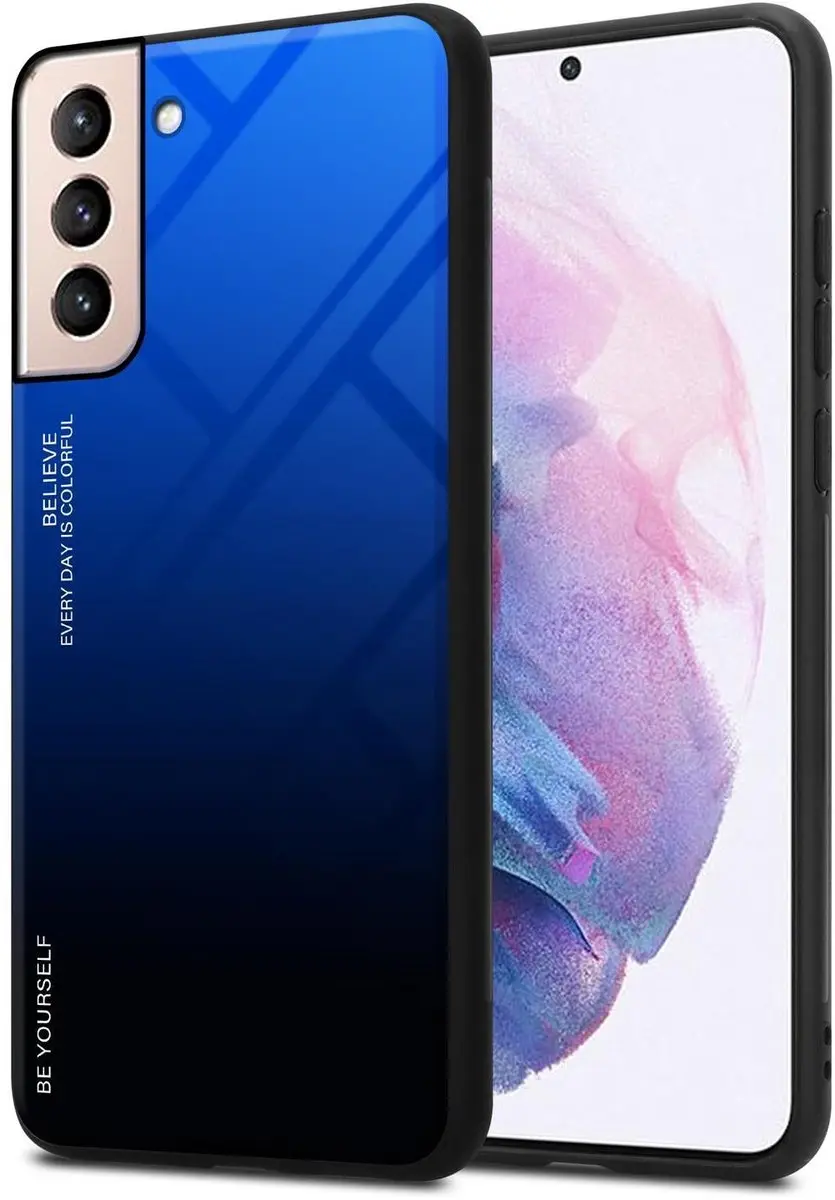 Cadorabo Hoesje geschikt voor Samsung Galaxy S21 PLUS in BLAUW