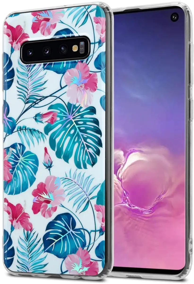 Cadorabo Hoesje geschikt voor Samsung Galaxy S10 4G in SCHILDPAD BLADEN