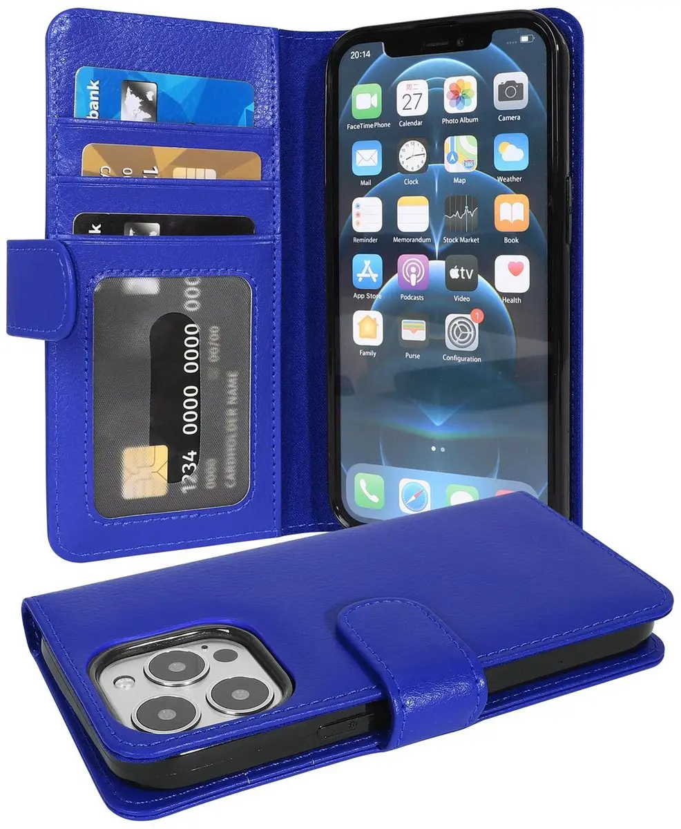 Cadorabo Hoesje geschikt voor Apple iPhone 13 PRO MAX in NEPTUNUS BLAUW