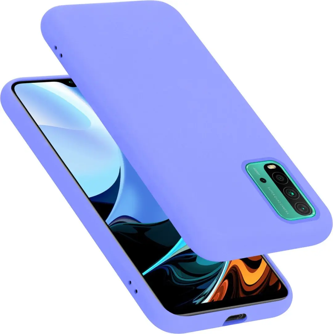 Cadorabo Hoesje geschikt voor Xiaomi RedMi 9T / POCO M3 in LIQUID LICHT PAARS