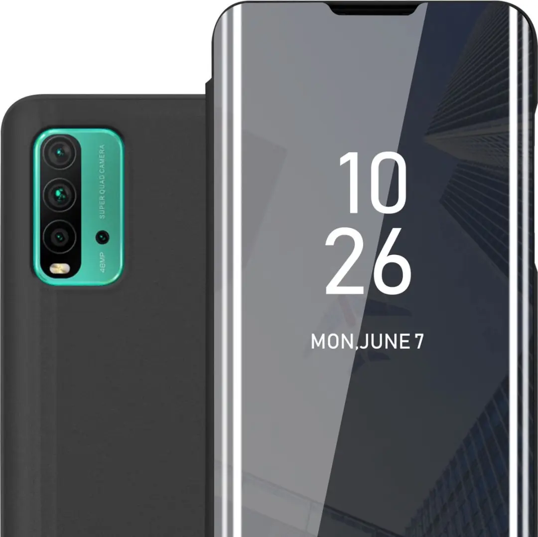 Cadorabo Hoesje geschikt voor Xiaomi RedMi 9T / POCO M3 in TOERMALIJN ZWART