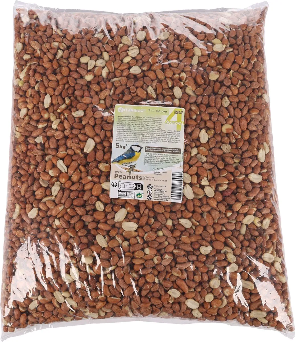 Flamingo Four Seasons Gepelde Pinda's 5kg