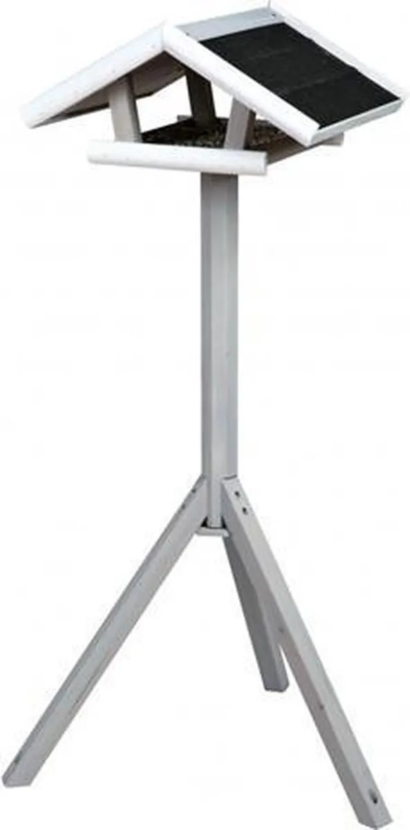 Trixie Natura Voederhuis Klein - Grijs/Wit 46x22x44cm
