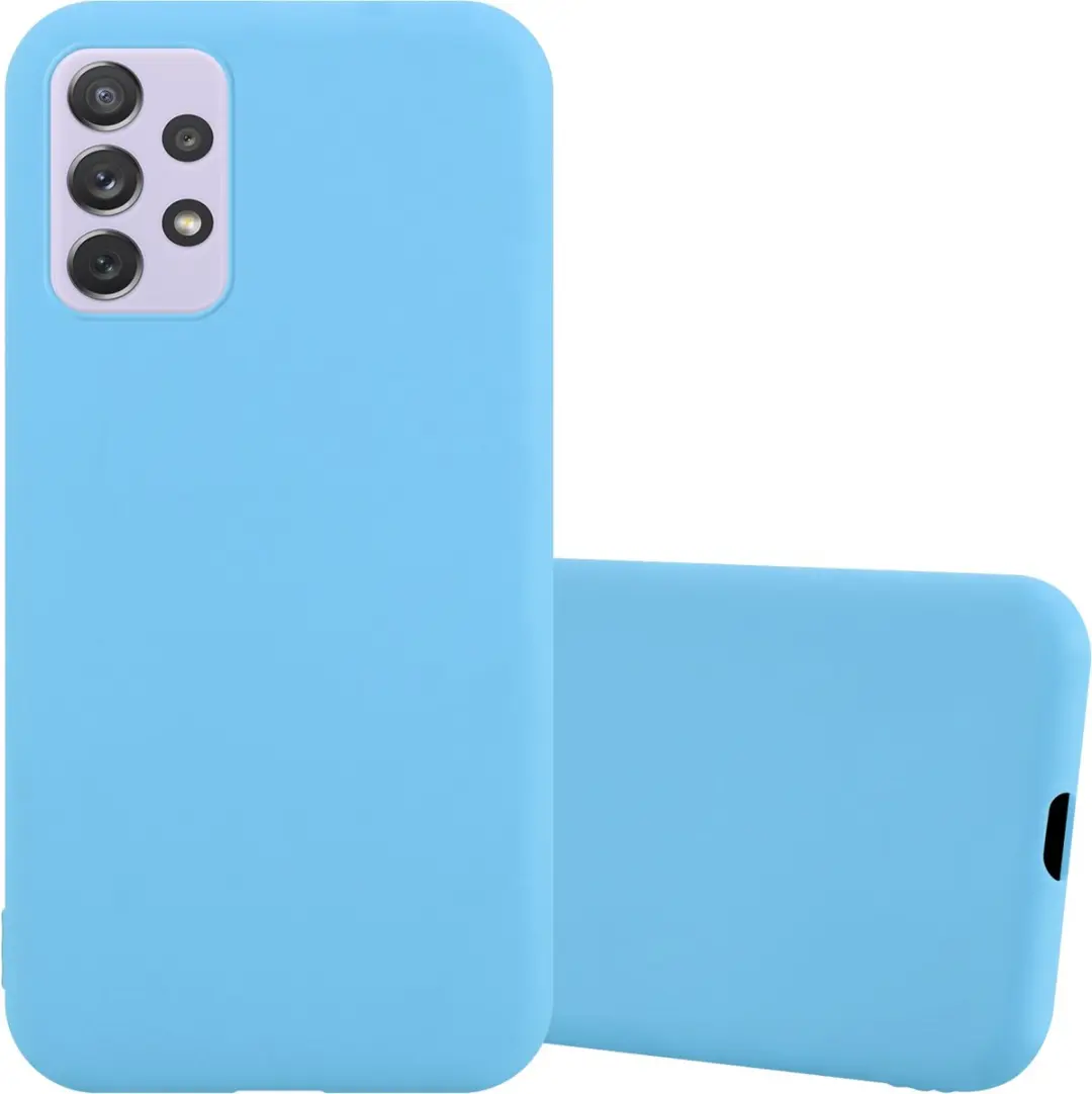Cadorabo Hoesje geschikt voor Samsung Galaxy A73 5G in CANDY BLAUW