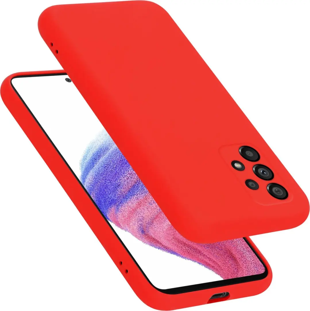 Cadorabo Hoesje geschikt voor Samsung Galaxy A53 5G in LIQUID ROOD