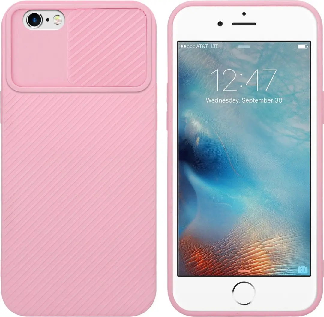 Cadorabo Hoesje geschikt voor Apple iPhone 6 / 6S in Bonbon Roze