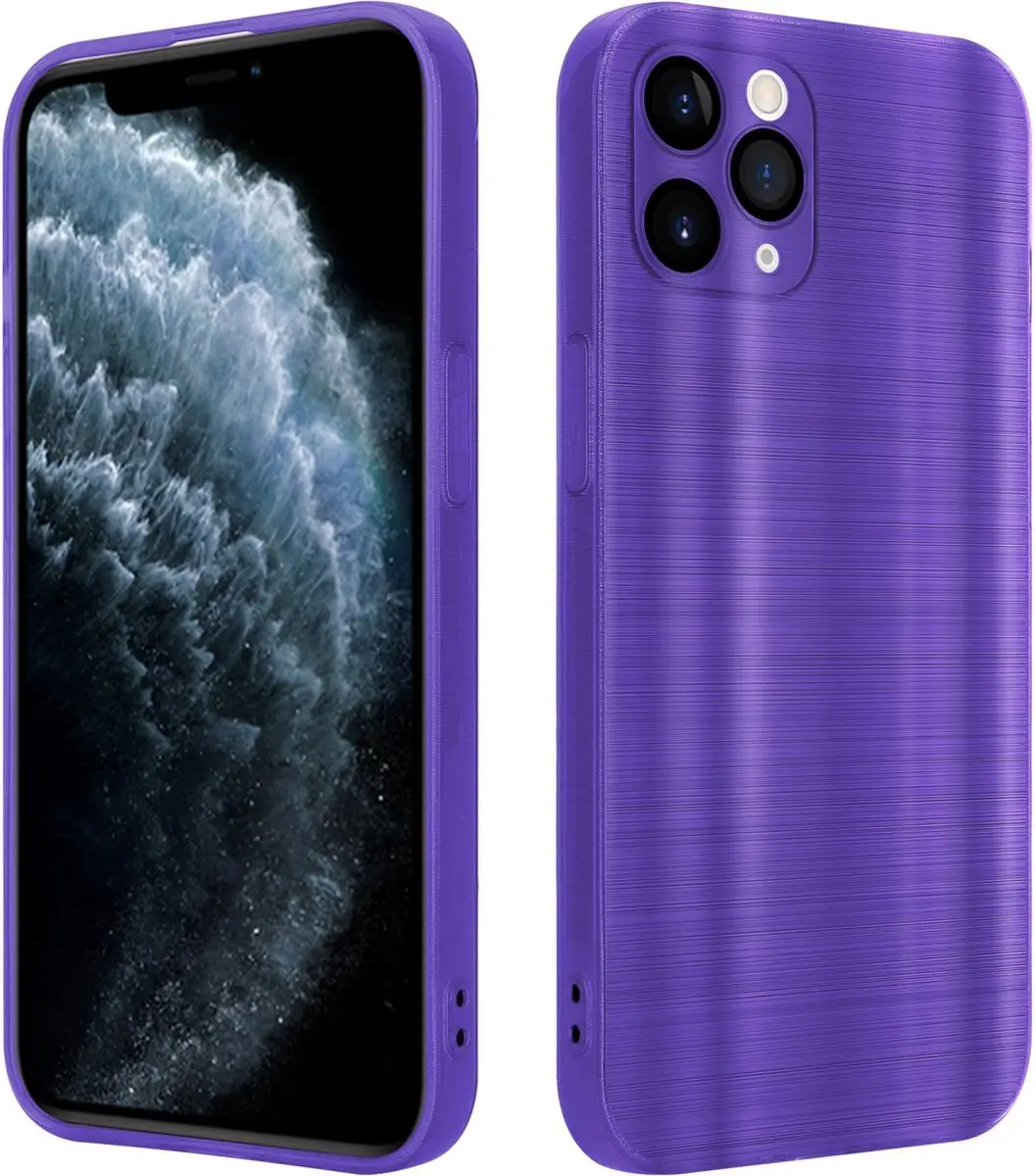 Cadorabo Hoesje geschikt voor Apple iPhone 11 PRO in Brushed Paars