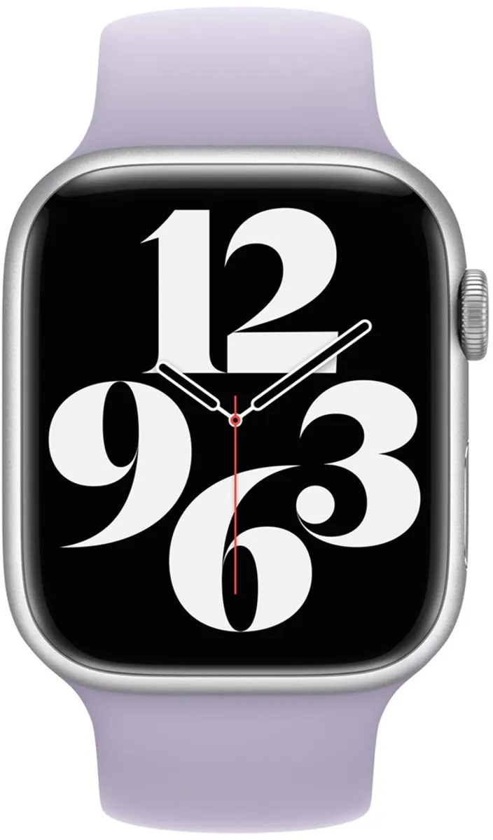 Apple Siliconen Solobandje Apple Watch 44/45/46/49mm - Paars - One Size