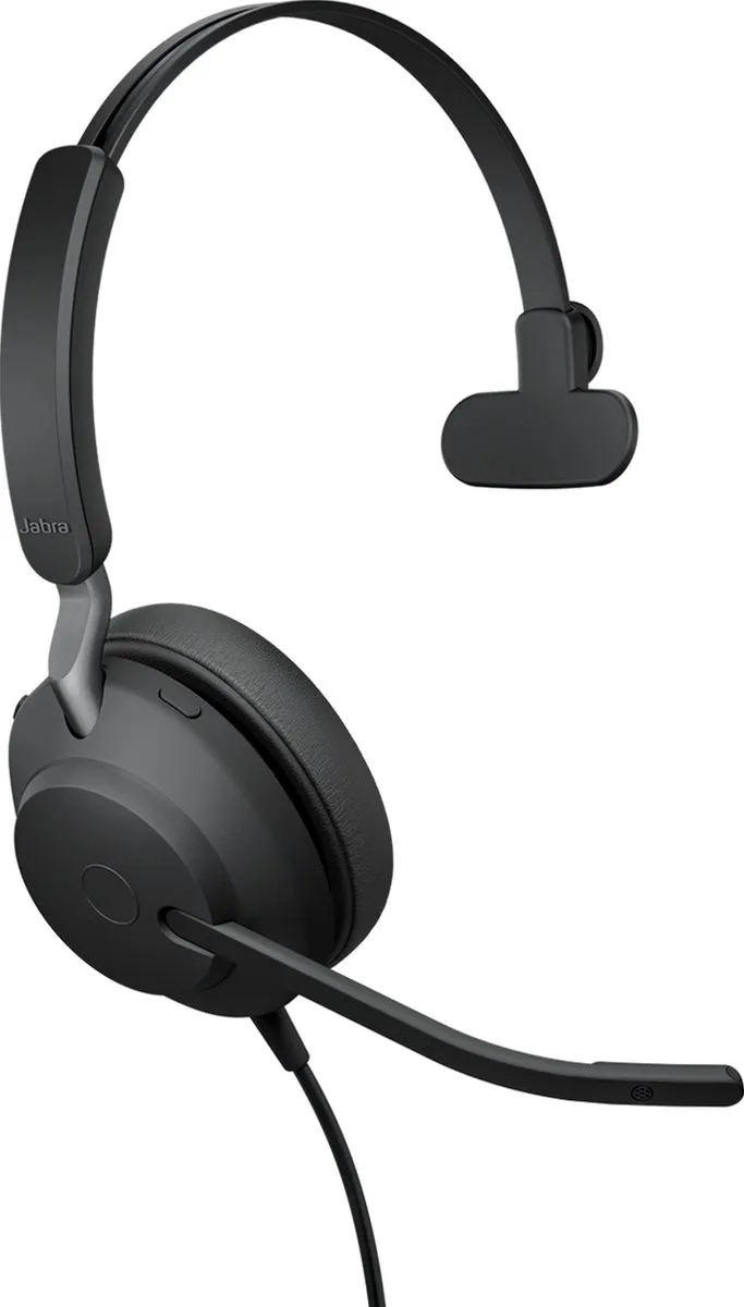 Jabra Evolve2 40 USB-C UC Mono Headset - Zwart