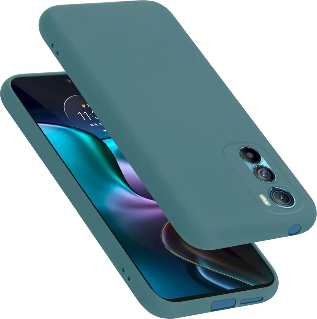 Cadorabo Hoesje geschikt voor Motorola EDGE 30 in LIQUID GROEN