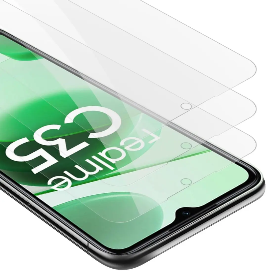 Cadorabo 3x Screenprotector geschikt voor Realme C35 / Narzo 50A PRIME
