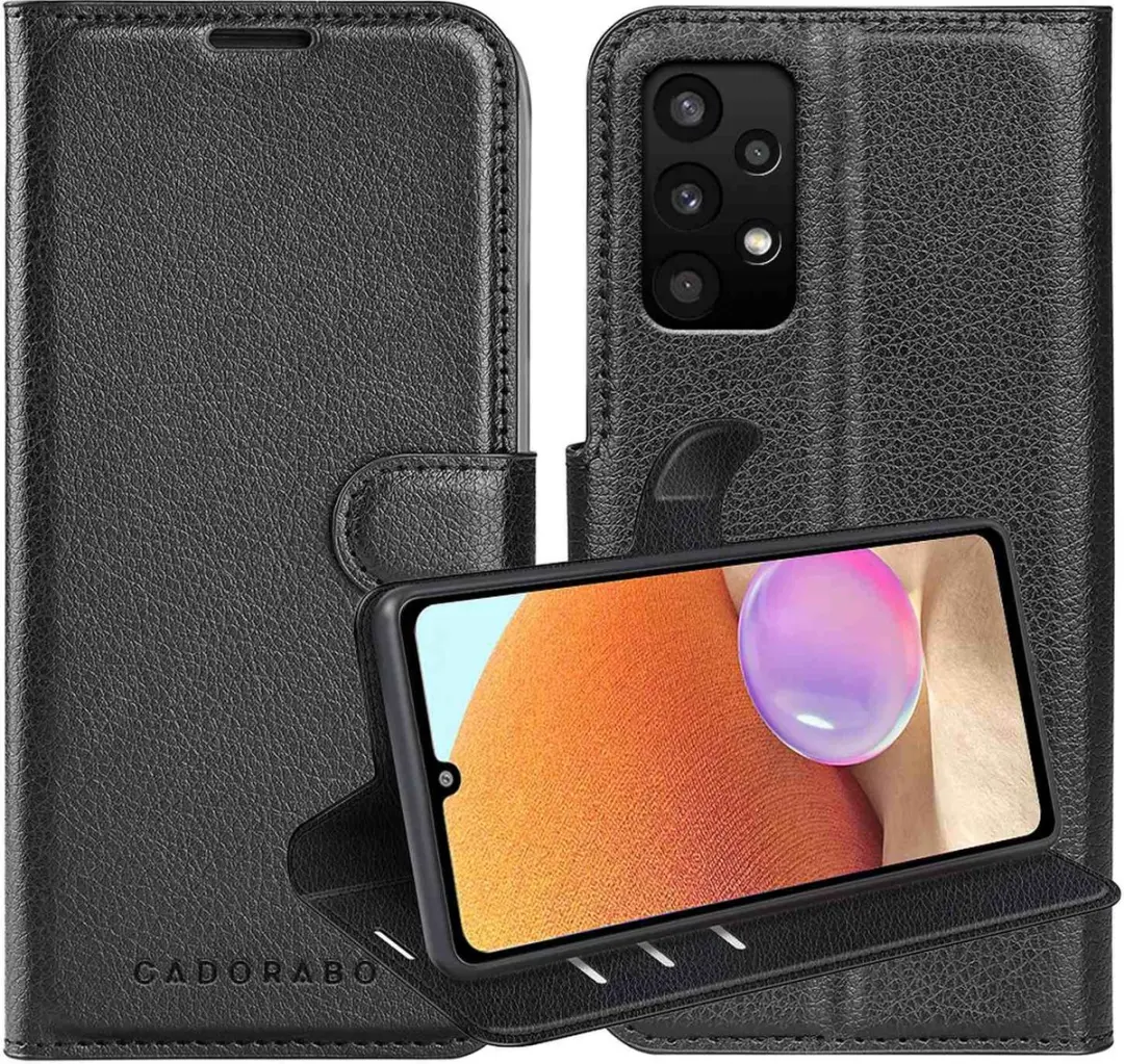 Cadorabo Hoesje geschikt voor Samsung Galaxy A32 4G in PHANTOM ZWART