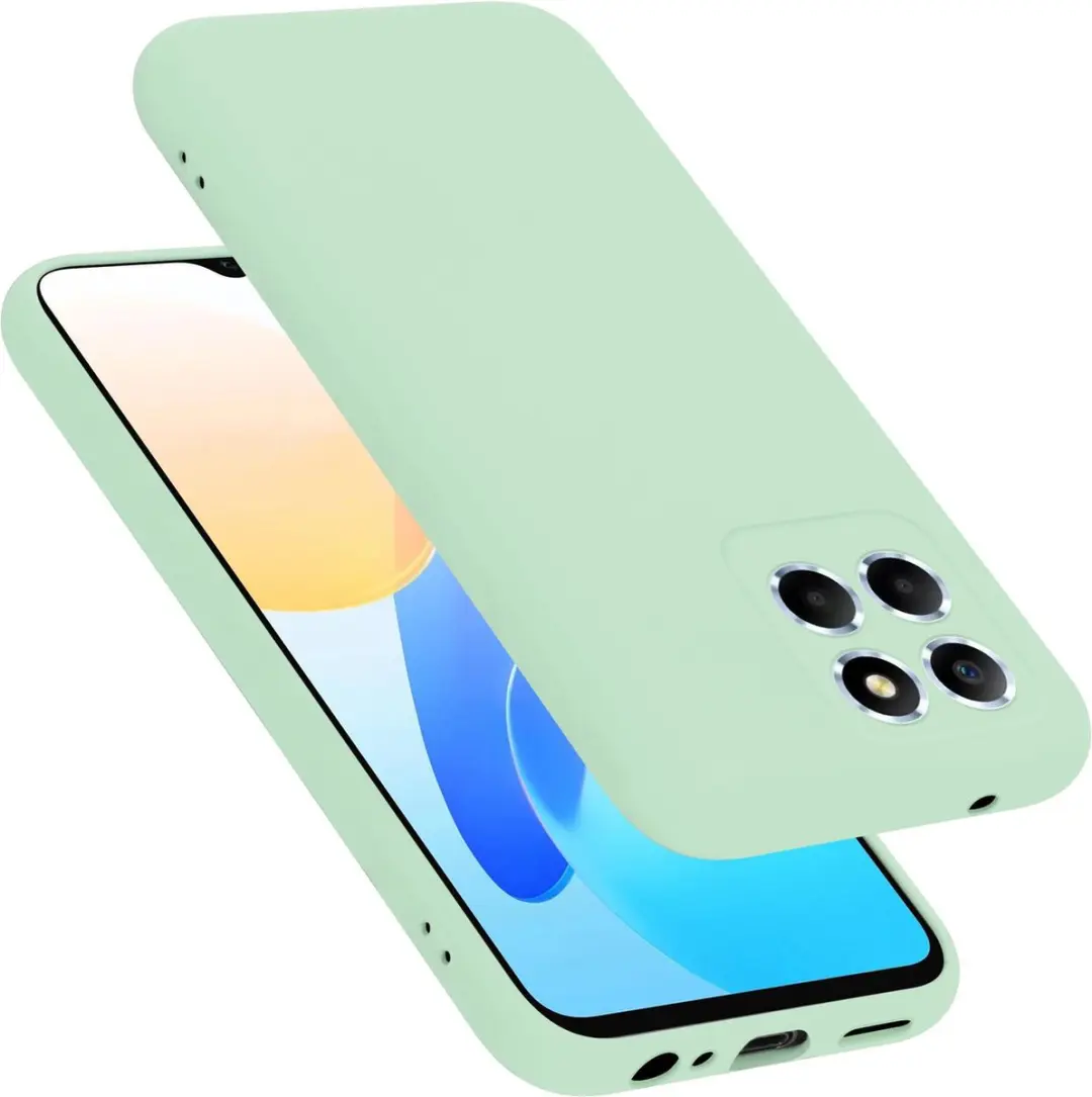 Cadorabo Hoesje geschikt voor Honor X8 5G in LIQUID LICHT GROEN