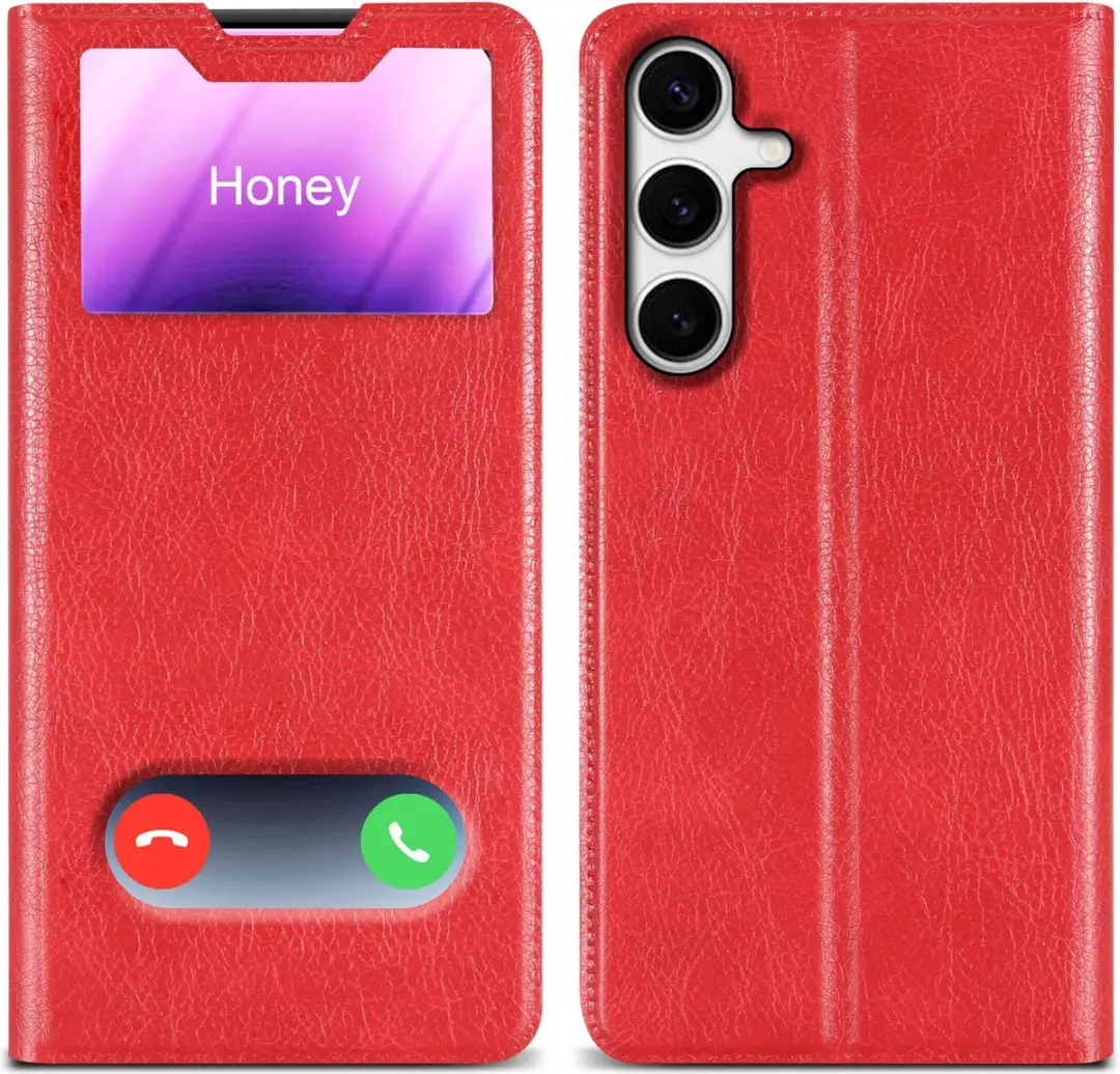 Cadorabo Hoesje geschikt voor Samsung Galaxy S24 in Rood