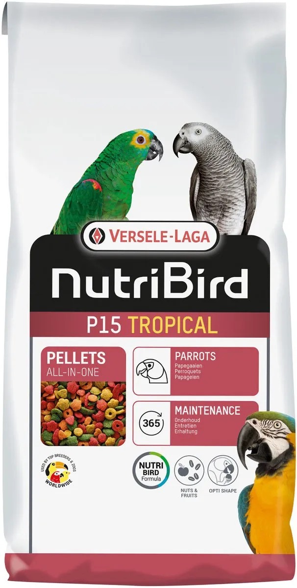 Versele-Laga Nutribird P15 Tropical Onderhoudsvoeder Papegaaienvoer 10kg