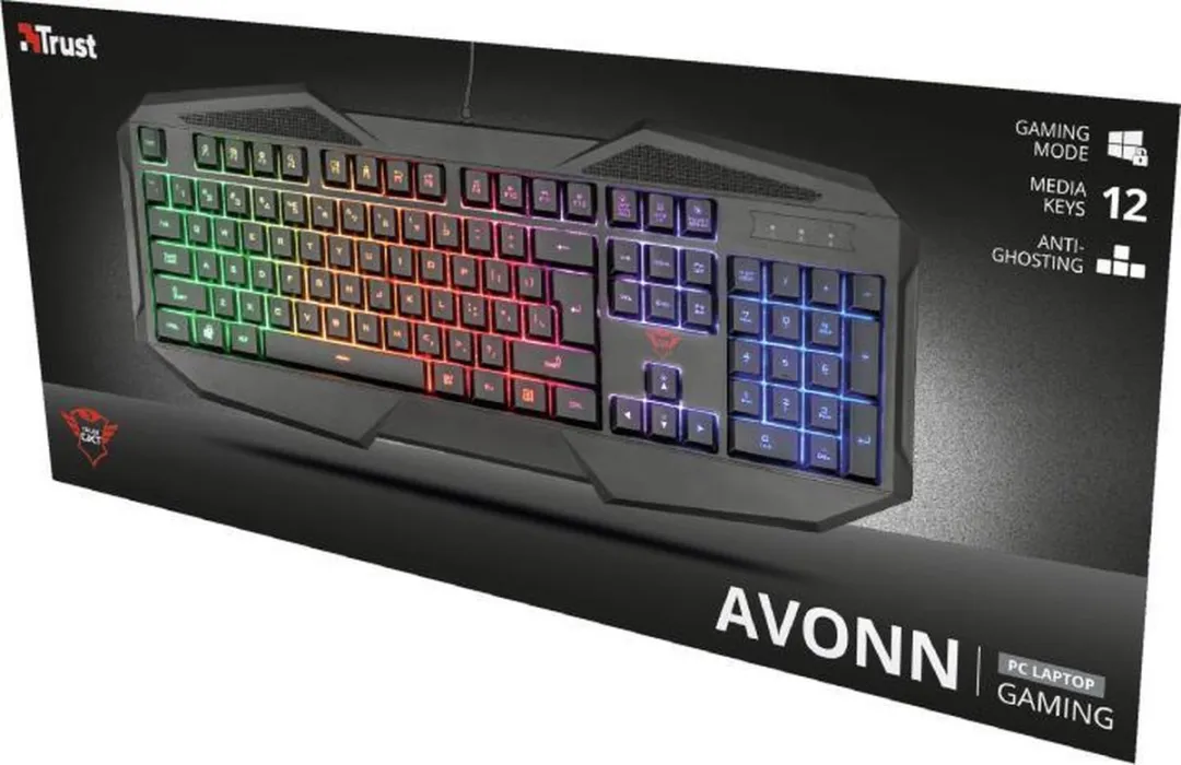 Trust Avonn GXT 830-RW Bedraad Gaming Toetsenbord - Zwart