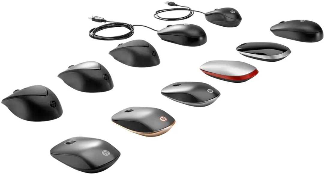 HP G1K28AA USB Travel Mouse - Zwart