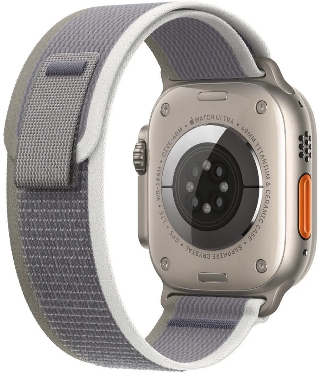 Apple Watch Trail Loop 49mm - Groen/Grijs - S/M