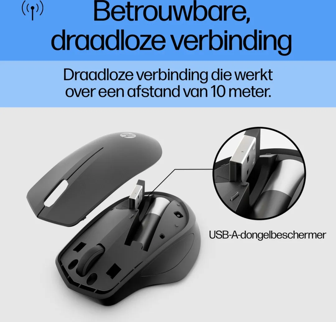 HP 280M Draadloze Muis - Zwart