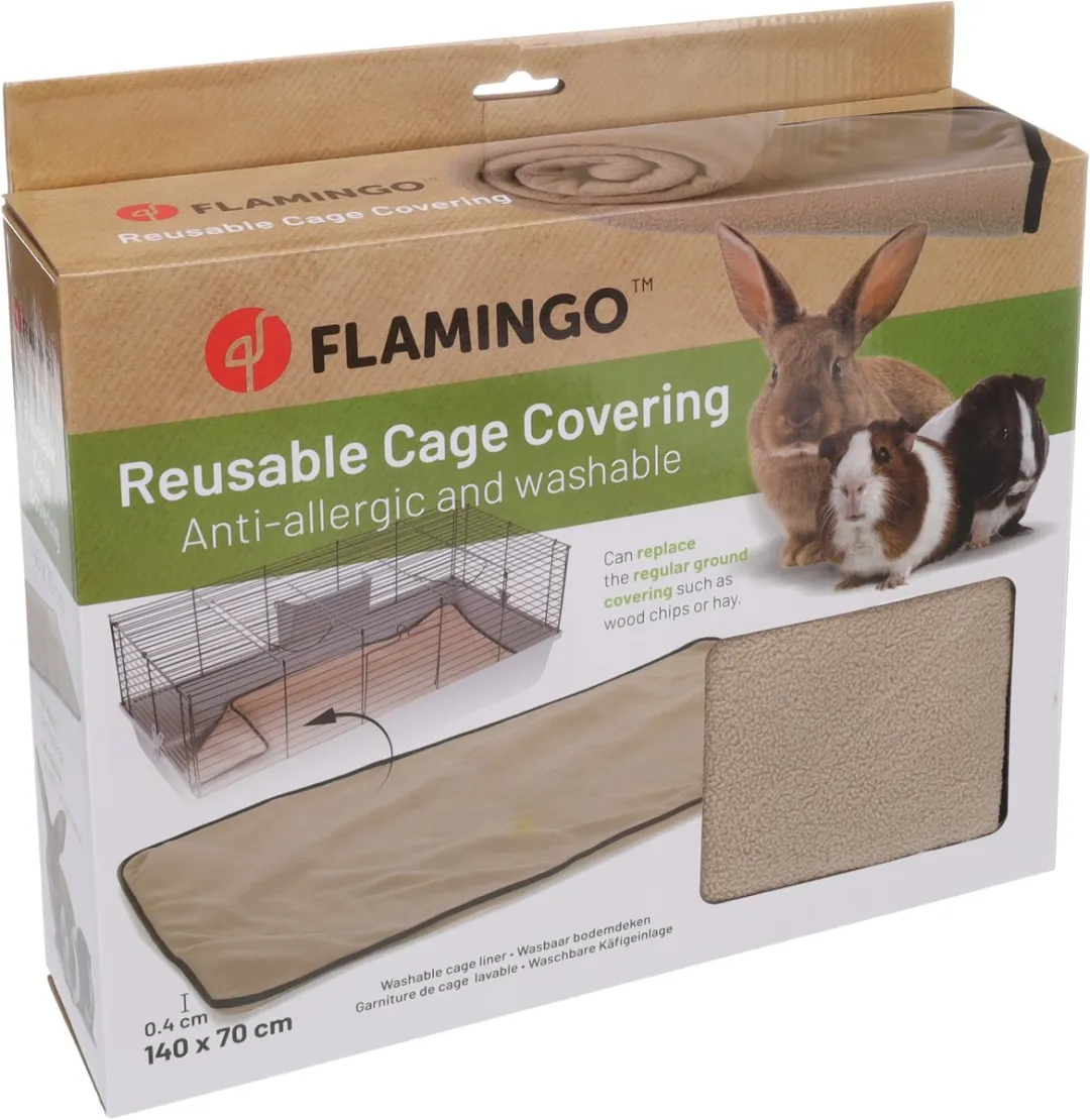 Flamingo Deken Riley Taupe Hamster Bodembedekking 140x70cm