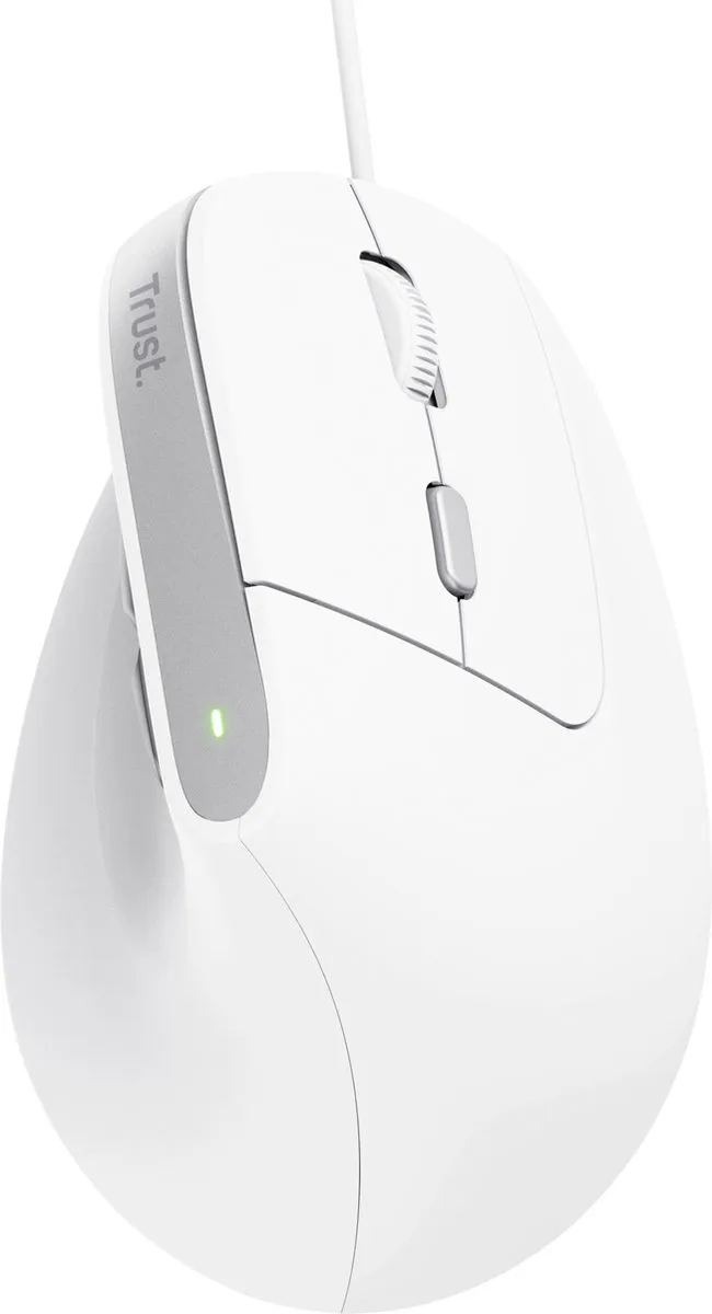 Trust Bayo V2 Ergonomische Muis - Verticaal - USB - Wit