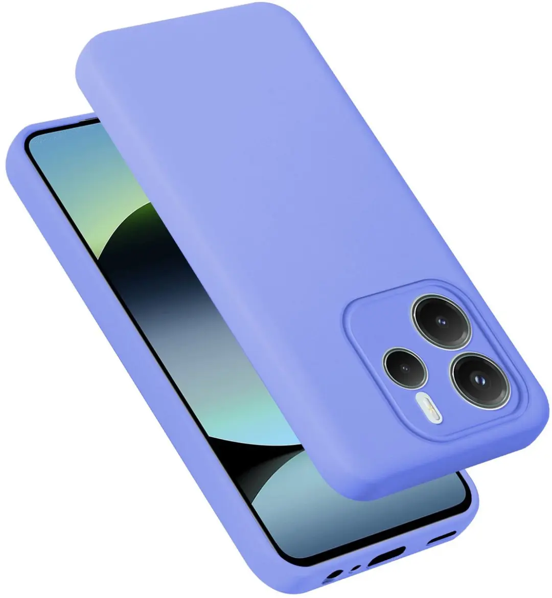 Cadorabo Hoesje geschikt voor Xiaomi Redmi Note 14 5G in LIQUID LICHT PAARS