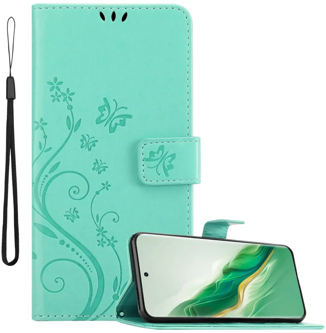 Cadorabo Hoesje geschikt voor Honor Magic 6 in BLOEMEN TURKOOIS