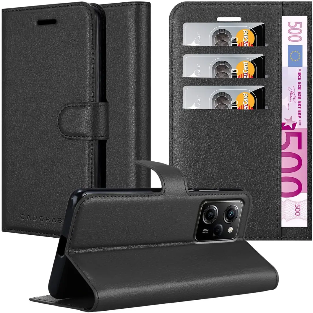 Cadorabo Hoesje geschikt voor Xiaomi Poco X5 Pro in PHANTOM ZWART