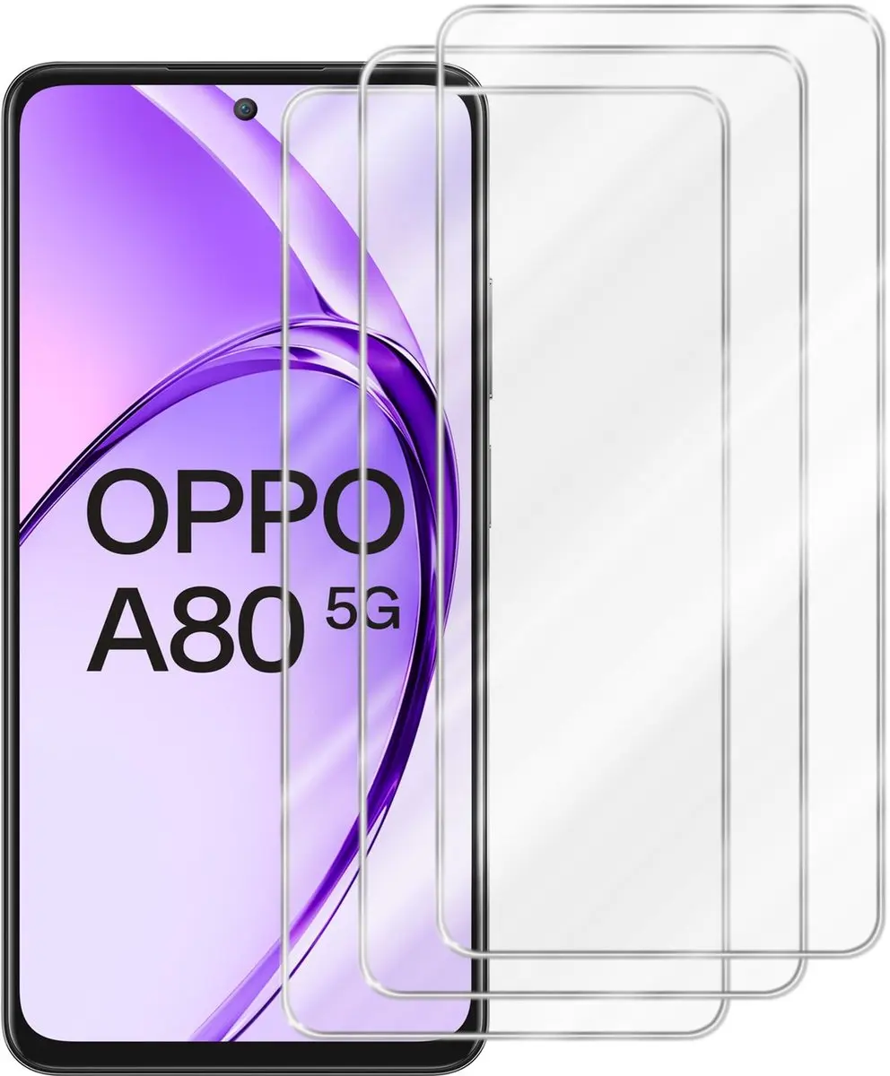 Cadorabo 3x Screenprotector geschikt voor Oppo A80