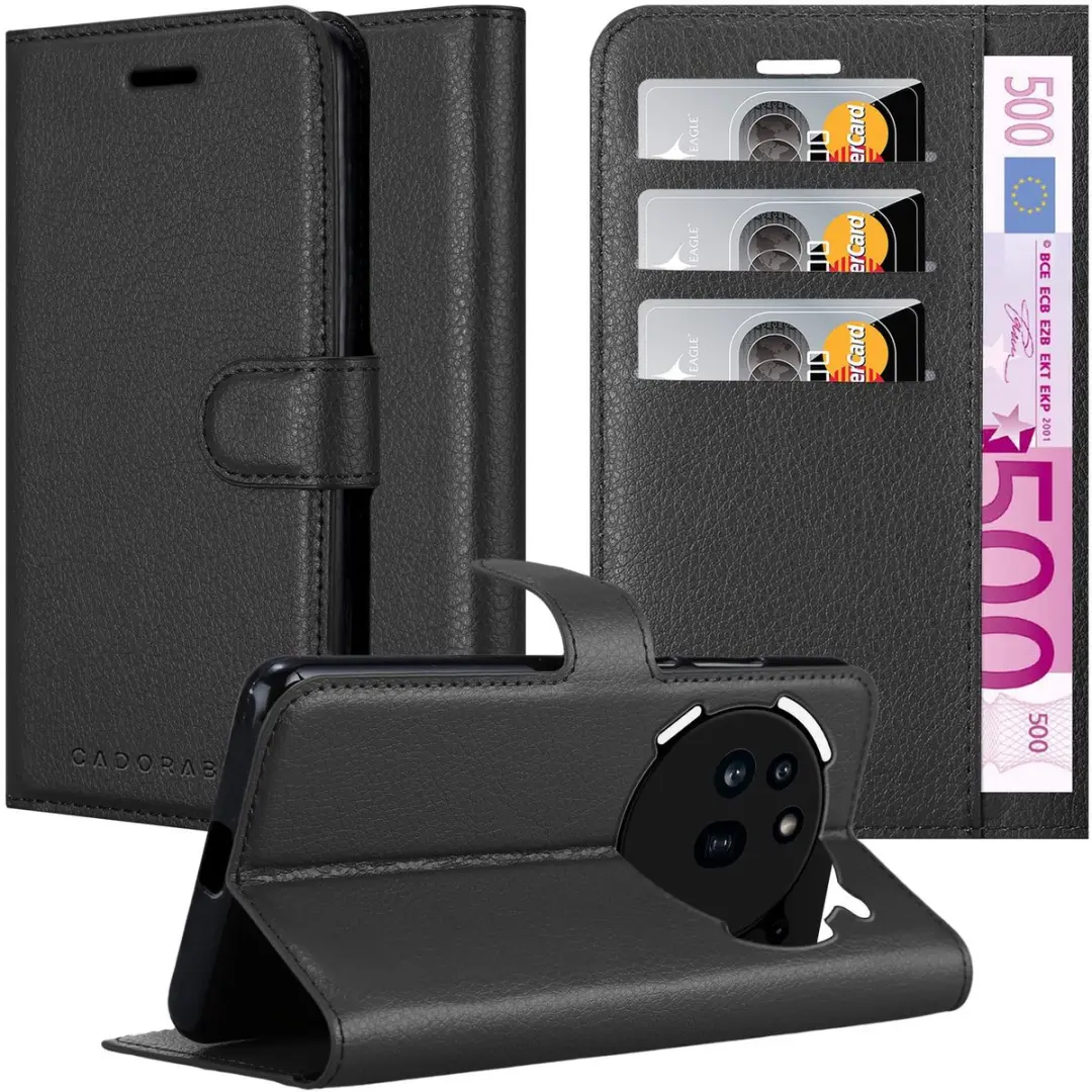 Cadorabo Hoesje geschikt voor Nothing Phone 3a Pro Case in Fantoomzwart Bescherm
