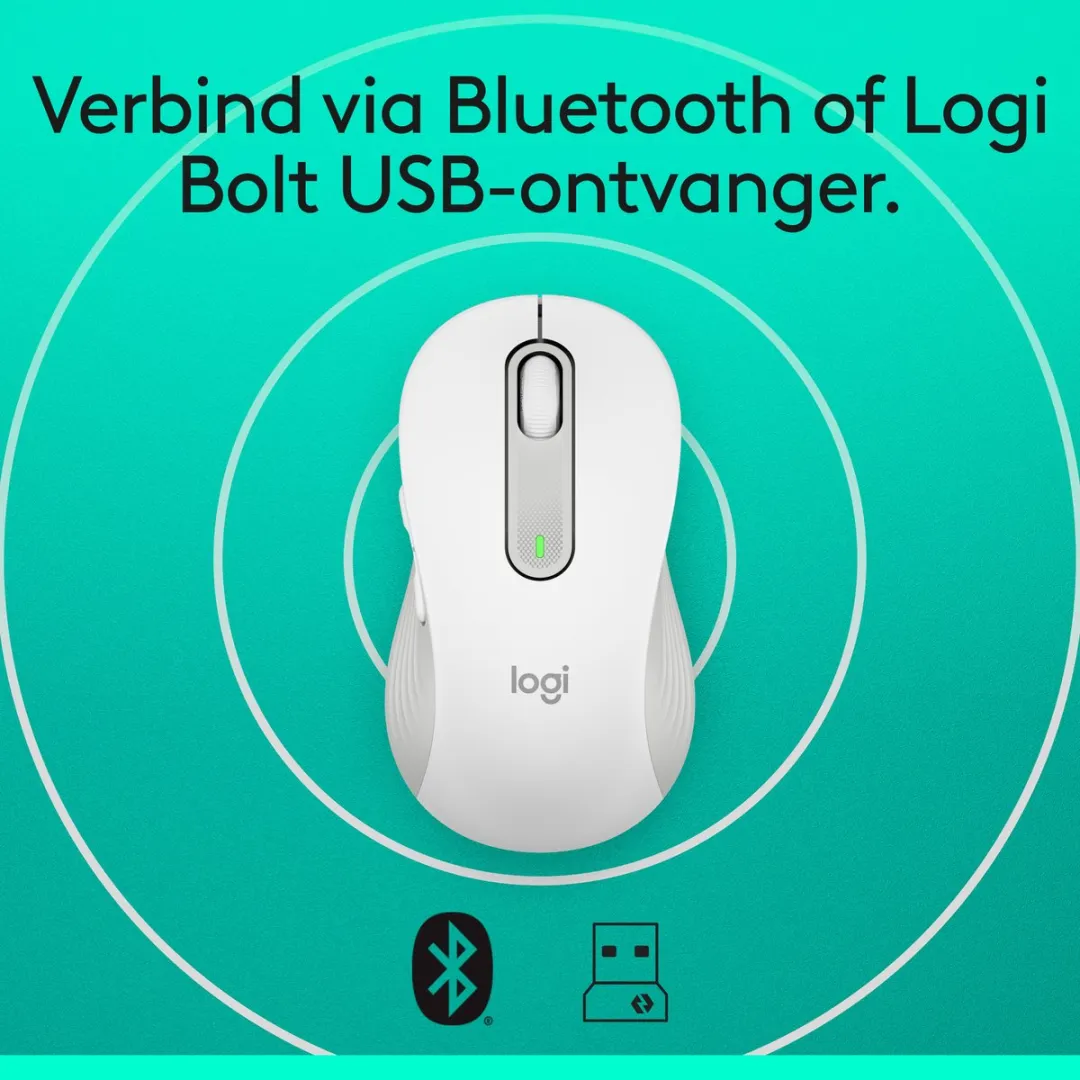 Logitech Signature M650 L 910-006238 Draadloze Muis - Wit - afbeelding 6 van 6