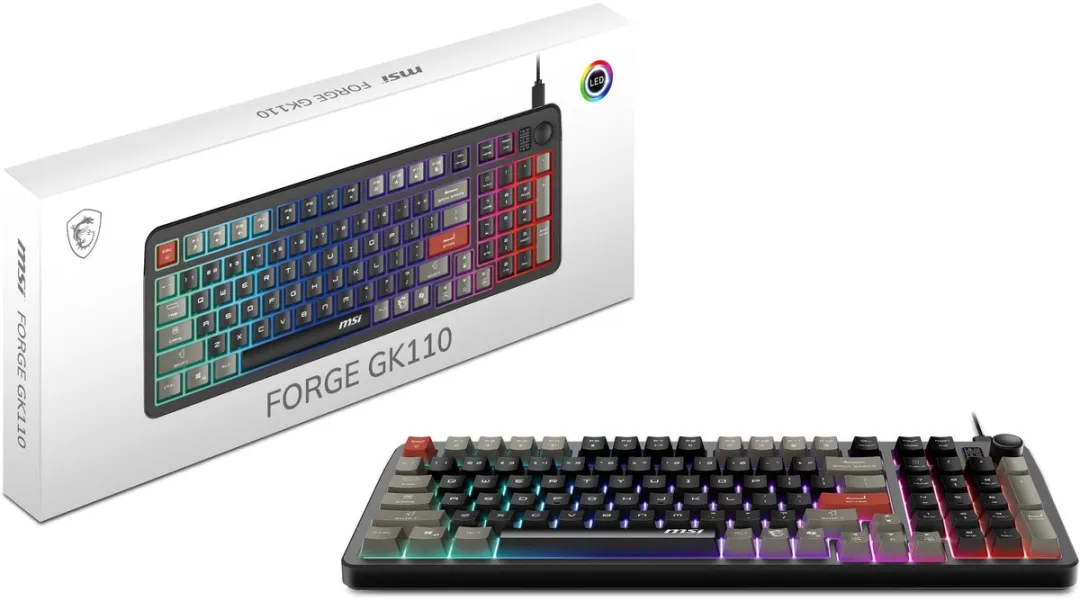 MSI FORGE GK110 Gaming Toetsenbord - Zwart
