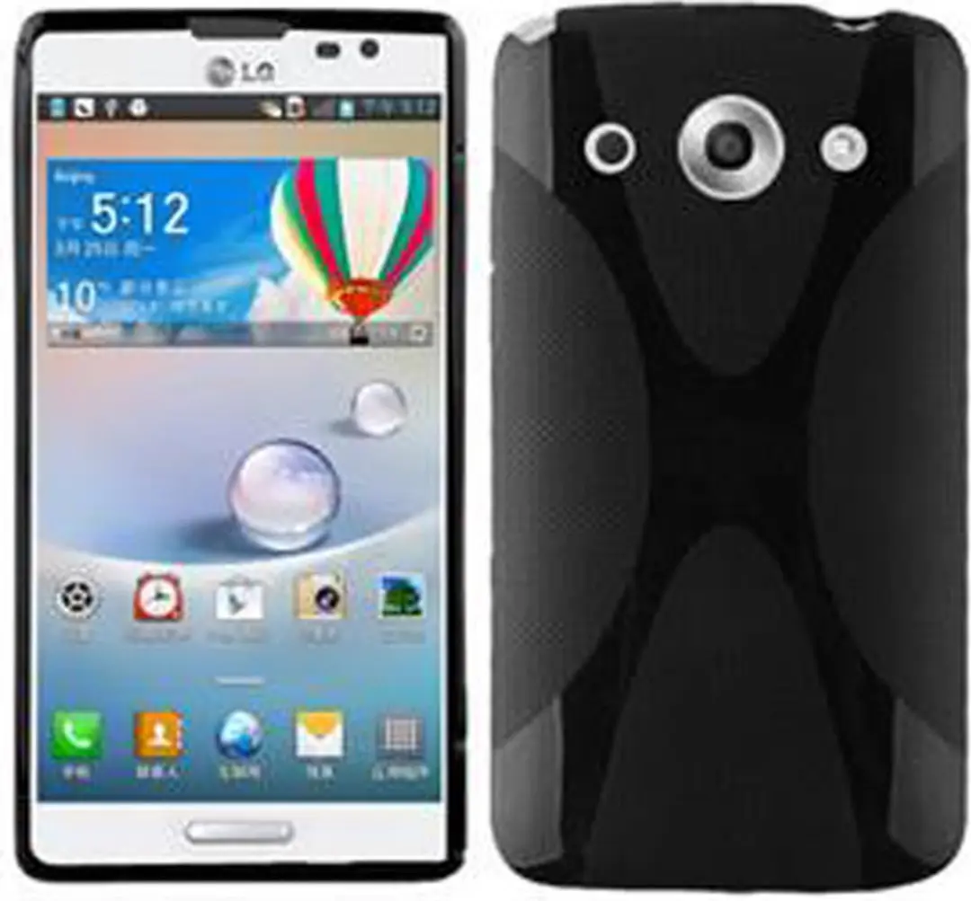 Cadorabo Hoesje geschikt voor LG OPTIMUS G PRO in ZWARTE OXIDE