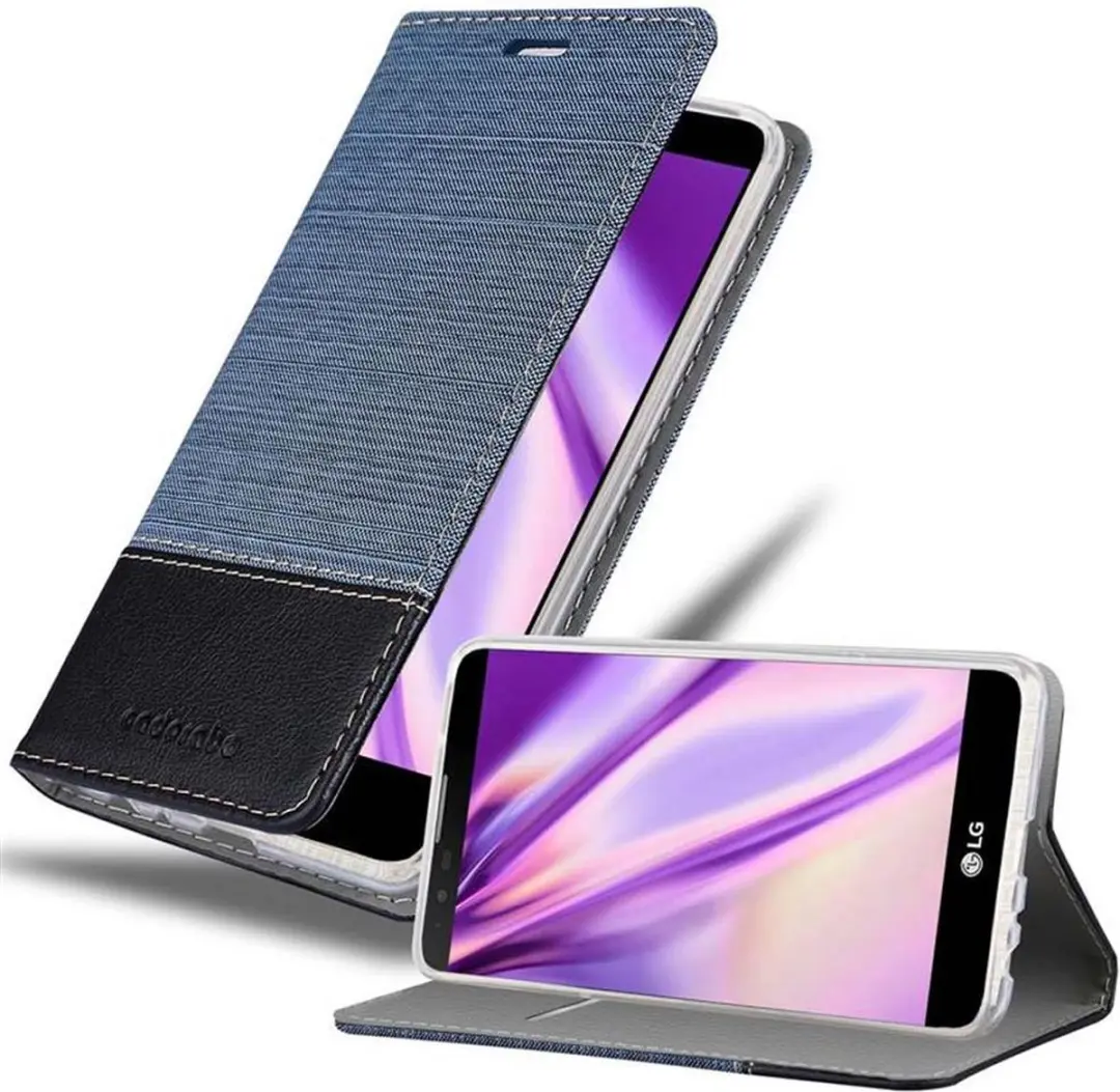 Cadorabo Hoesje geschikt voor LG STYLUS 2 in DONKERBLAUW ZWART