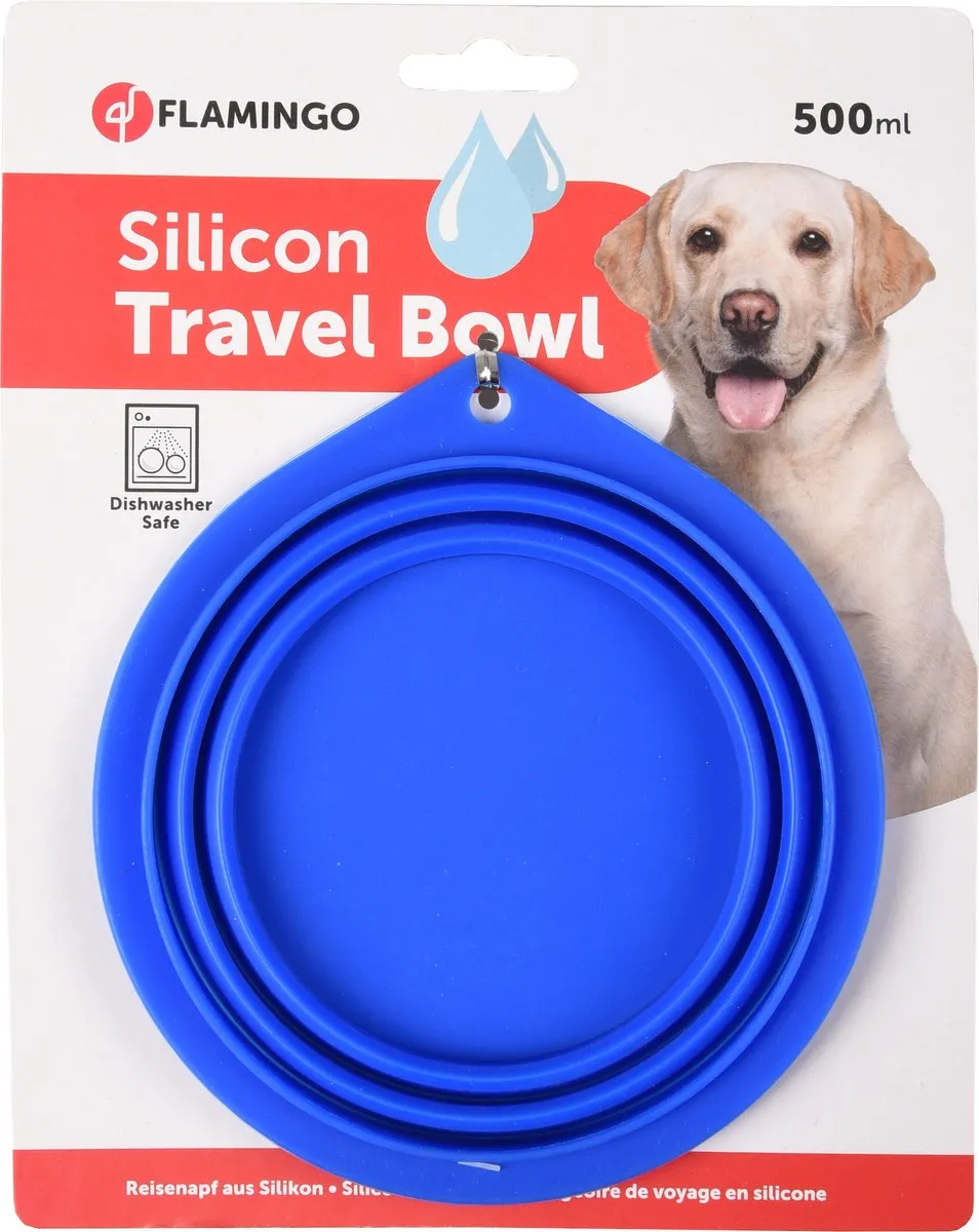 Flamingo Hondenvoerbak Reis Eetpot Siliconen
