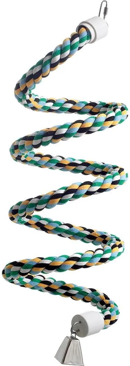 Flamingo Vogelspeelgoed Katoenen Twister Blauw