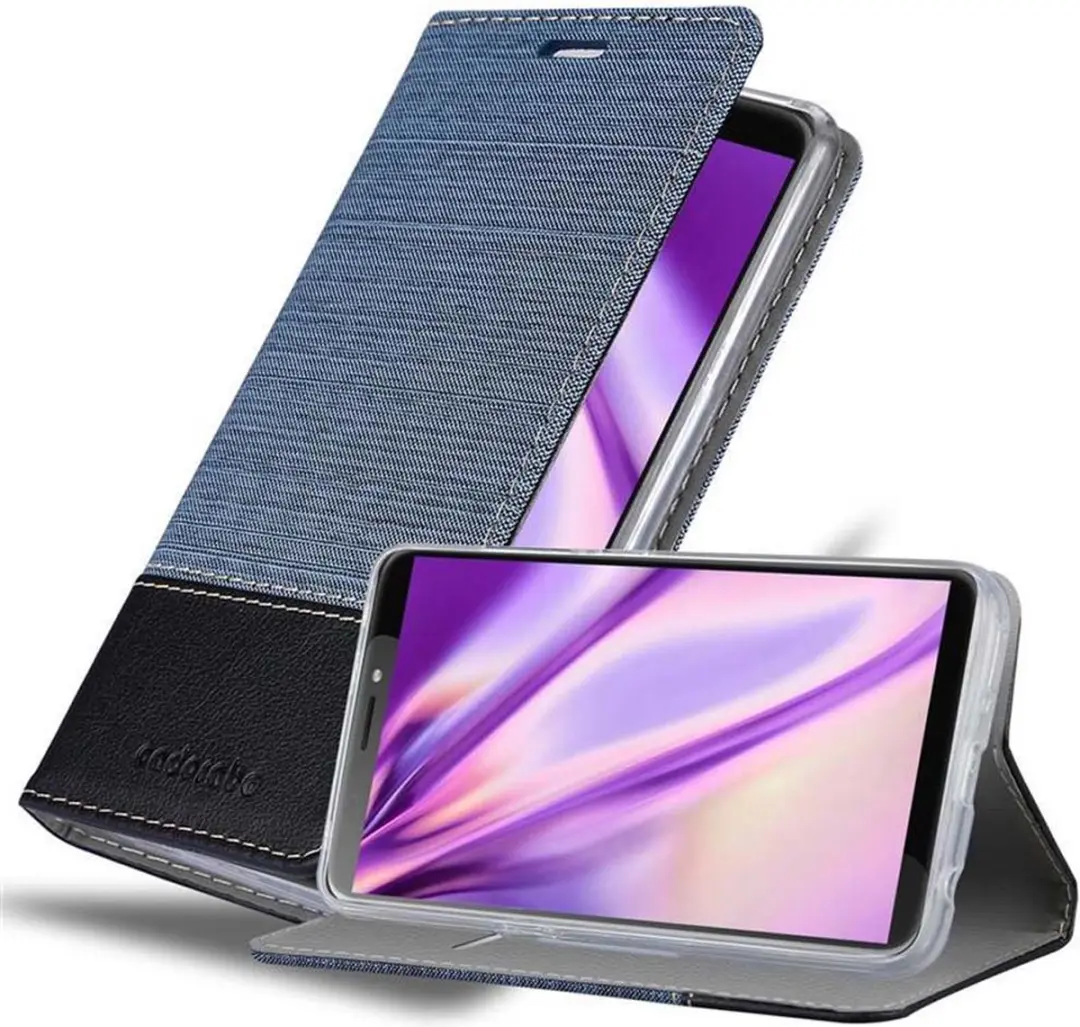 Cadorabo Hoesje geschikt voor HTC Desire 12 PLUS in DONKERBLAUW ZWART