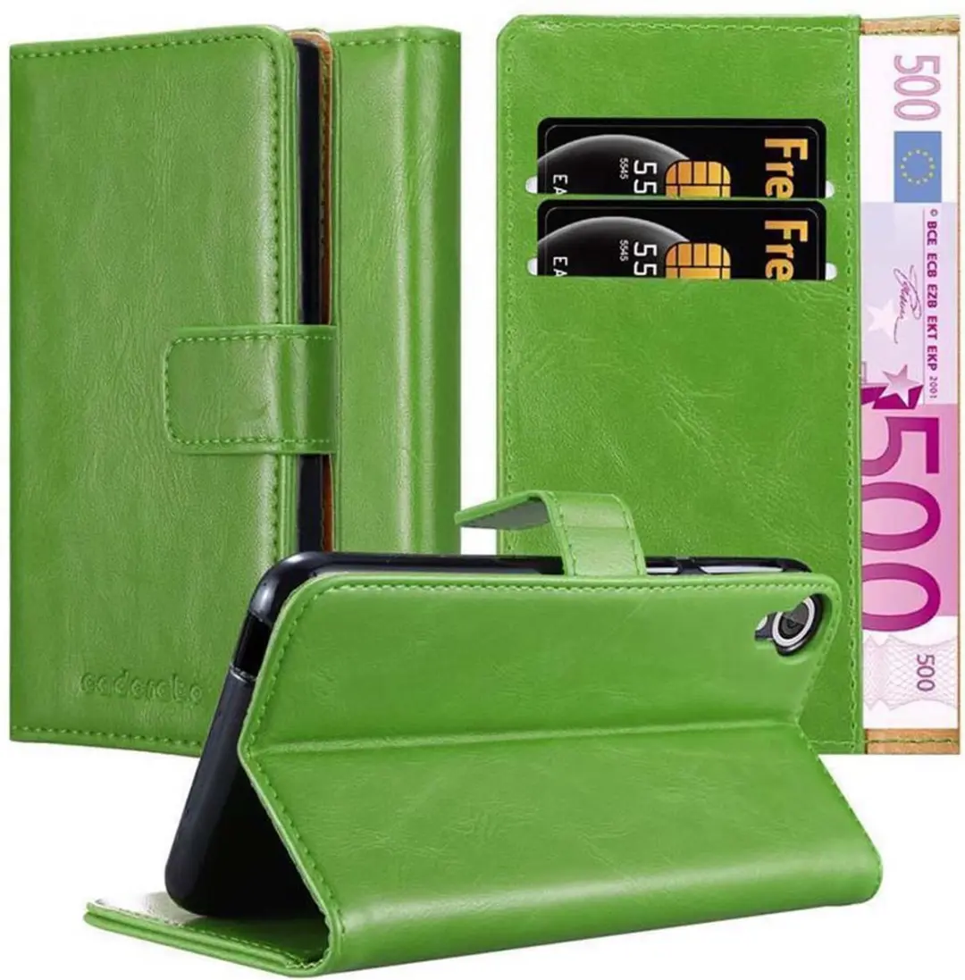 Cadorabo Hoesje geschikt voor HTC Desire 820 in GRAS GROEN