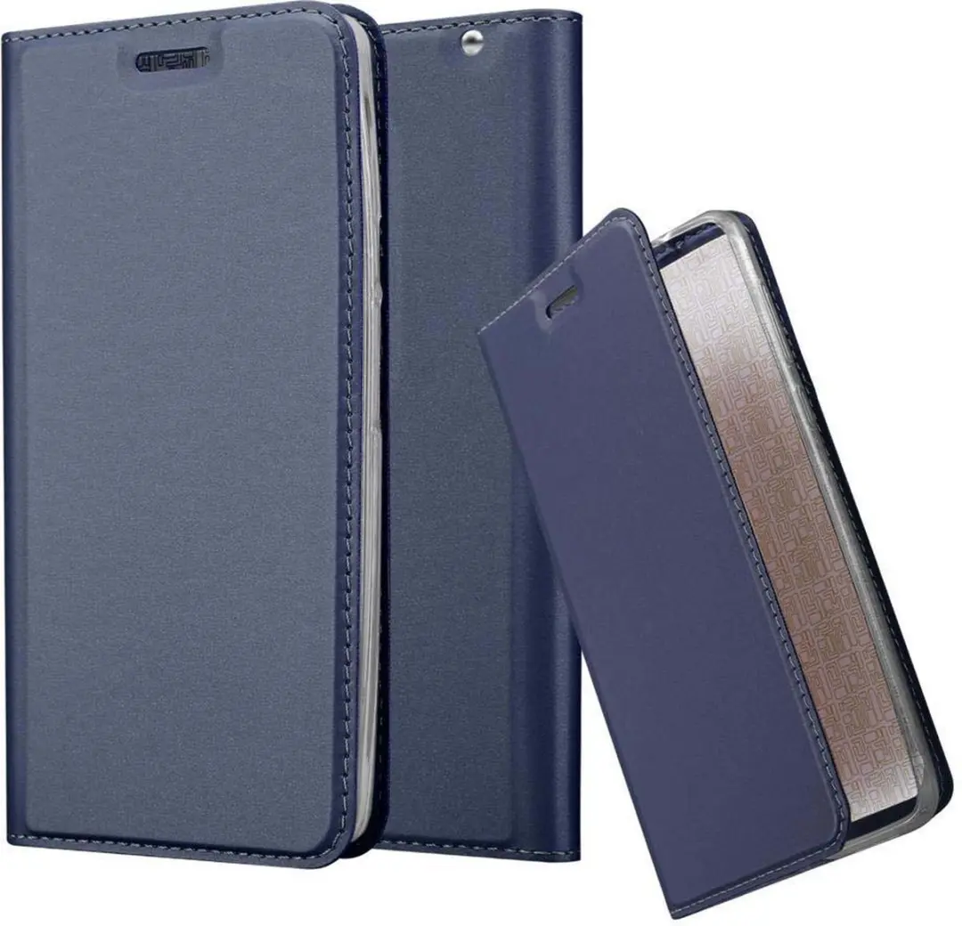 Cadorabo Hoesje geschikt voor Motorola MOTO X PLAY in CLASSY DONKER BLAUW