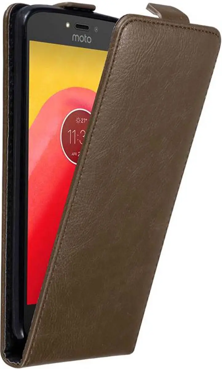 Cadorabo Hoesje geschikt voor Motorola MOTO C in KOFFIE BRUIN