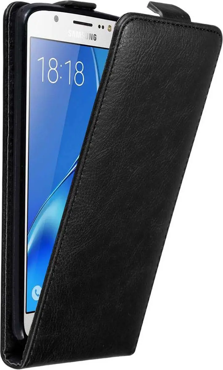 Cadorabo Hoesje geschikt voor Samsung Galaxy J5 2016 in ZWARTE NACHT