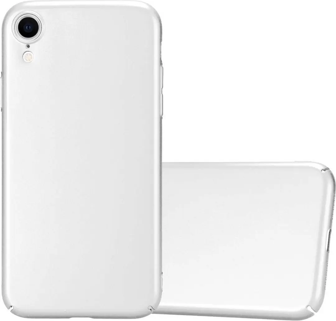 Cadorabo Hoesje geschikt voor Apple iPhone XR in METAAL ZILVER