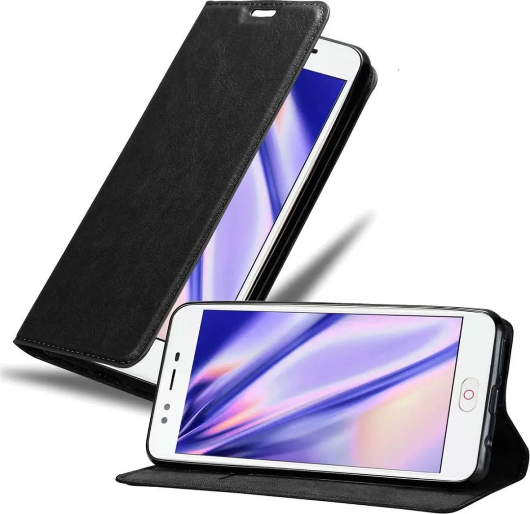 Cadorabo Hoesje geschikt voor ZTE Nubia M2 LITE in ZWARTE NACHT