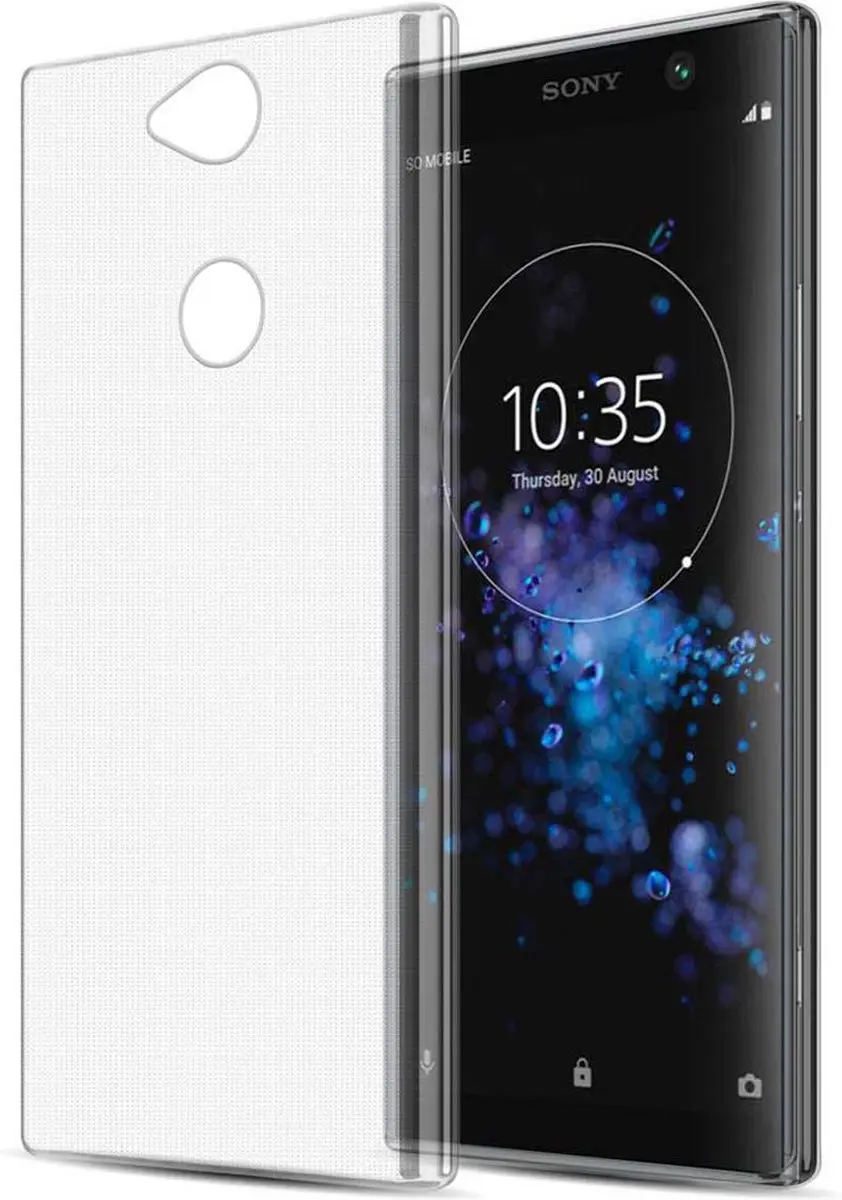 Cadorabo Hoesje geschikt voor Sony Xperia XA2 PLUS in VOLLEDIG TRANSPARANT