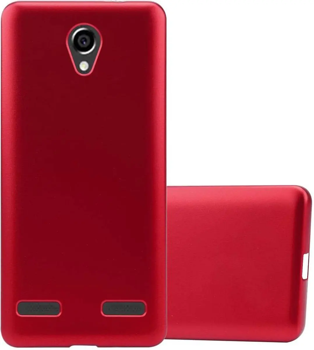 Cadorabo Hoesje geschikt voor ZTE Blade L7 in METALLIC ROOD